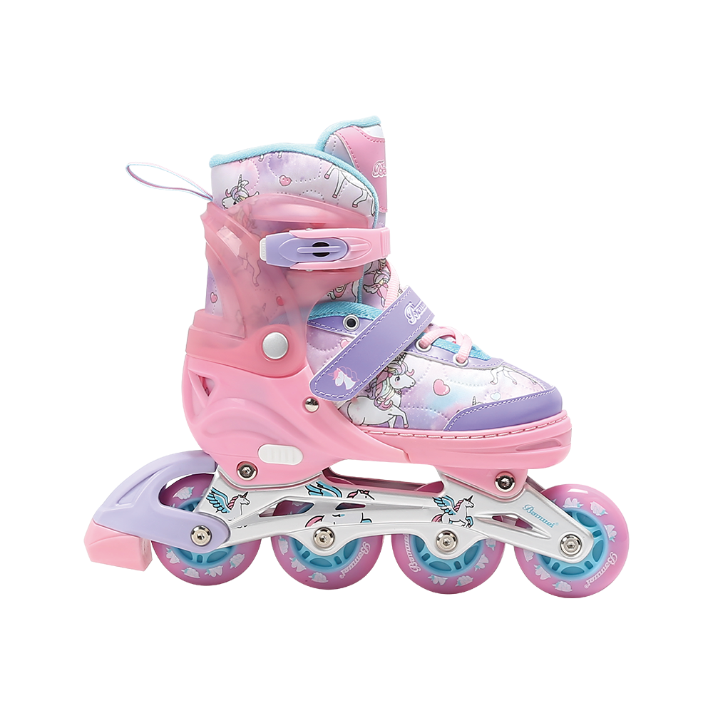 Patin à roues alignées rose BW-230-6