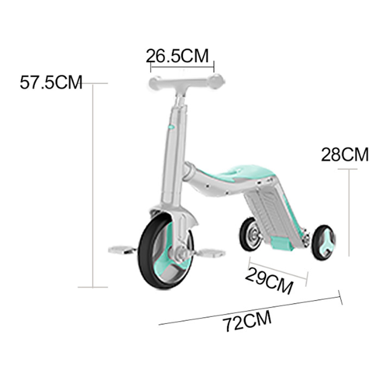 FL-868 Trottinette pour enfants 3 en 1